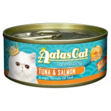 Aatas Cat Tantalizing Tuna & Salmon 80g Carton (24 Cans)
